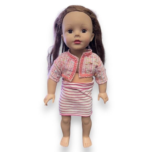 Madame Alexander 18” Brunette And Brown Eyes Crop Top Skirt Girl Doll - 2007 - Picture 2 of 11